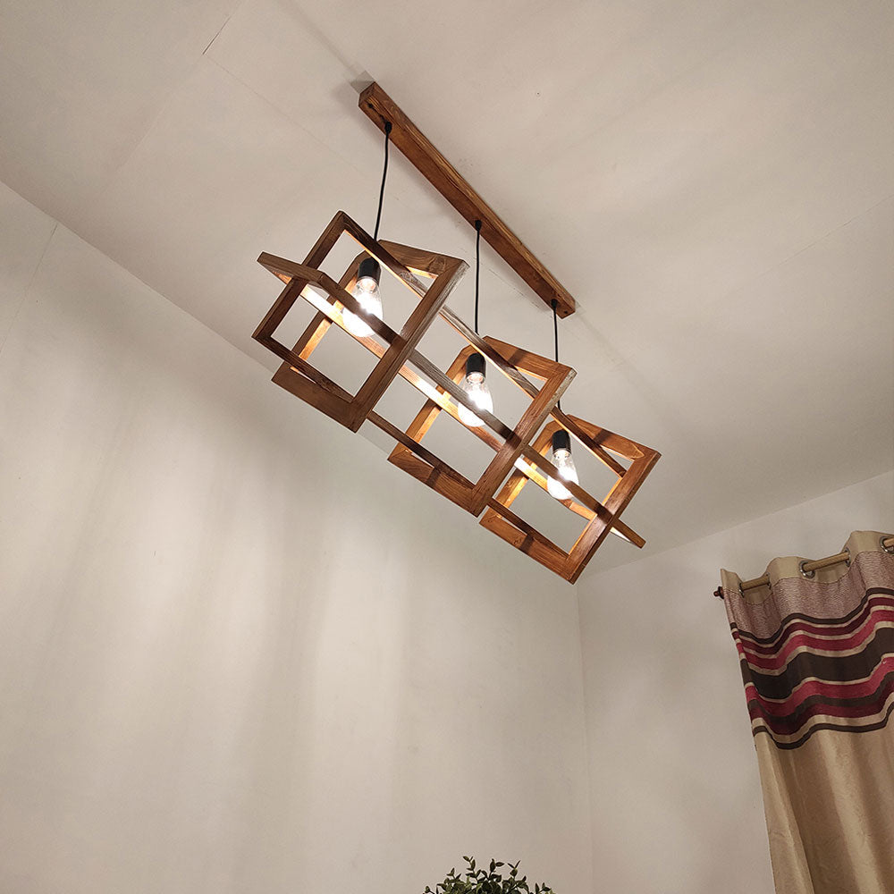 Hanging Light, Hanging Light with Dark Brown Color, Hanging Light in Wood, Hanging Light for Home, Hanging Light - VT14032