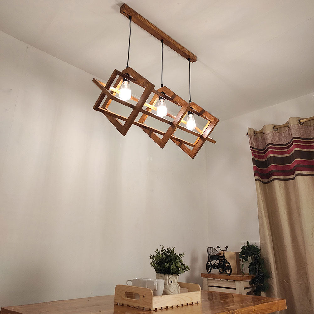 Hanging Light, Hanging Light with Dark Brown Color, Hanging Light in Wood, Hanging Light for Home, Hanging Light - VT14032