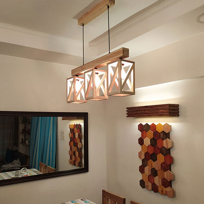 Hanging Light, Hanging Light with Light Brown Color, Hanging Light in Wood, Hanging Light for Home, Hanging Light - VT14033