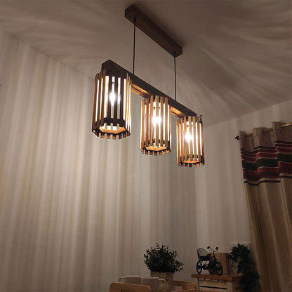 Hanging Light, Hanging Light with Dark & Light Brown Color, Hanging Light in Wood, Hanging Light for Home, Hanging Light - VT14034