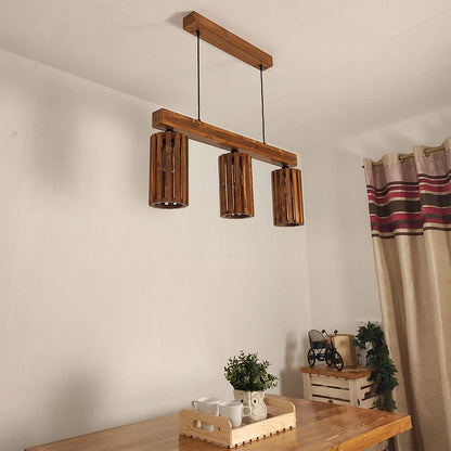 Hanging Light, Hanging Light with Dark Brown Color, Hanging Light in Wood, Hanging Light for Home, Hanging Light - VT14036