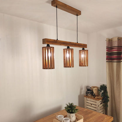 Hanging Light, Hanging Light with Dark Brown Color, Hanging Light in Wood, Hanging Light for Home, Hanging Light - VT14036