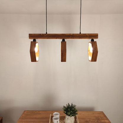 Hanging Light, Hanging Light with Dark Brown Color, Hanging Light in Wood, Hanging Light for Home, Hanging Light - VT14037