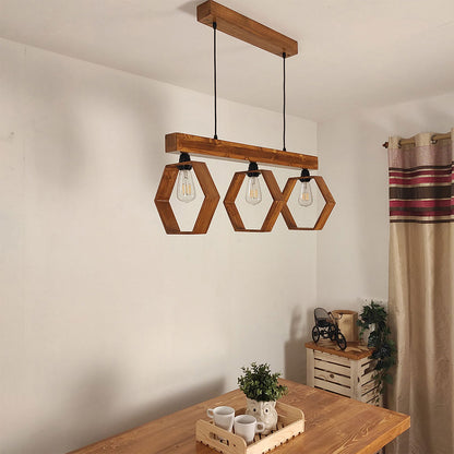 Hanging Light, Hanging Light with Dark Brown Color, Hanging Light in Wood, Hanging Light for Home, Hanging Light - VT14037