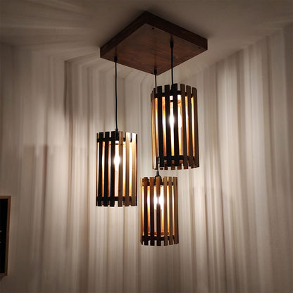 Hanging Light, Hanging Light with  Brown Color, Hanging Light in Wood, Hanging Light for Living & Dining Area, Hanging Light - VT14040