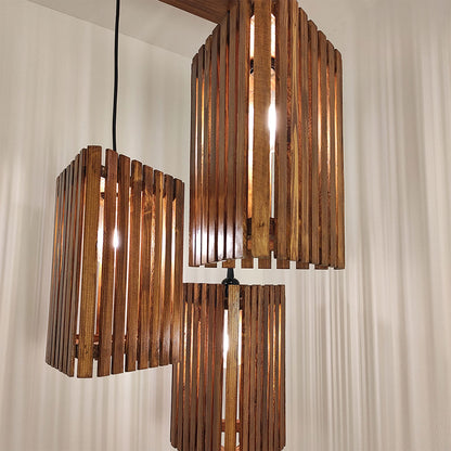 Hanging Light, Hanging Light with  Brown Color, Hanging Light in Wood, Hanging Light for Living & Dining Area, Hanging Light - VT14043