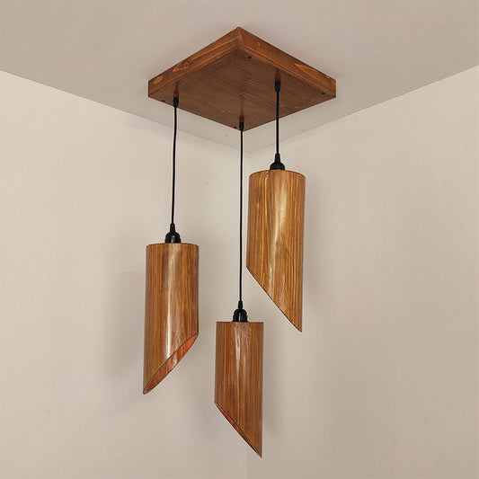 Hanging Light, Hanging Light with  Brown Color, Hanging Light in Wood, Hanging Light for Living & Dining Area, Hanging Light - VT14047