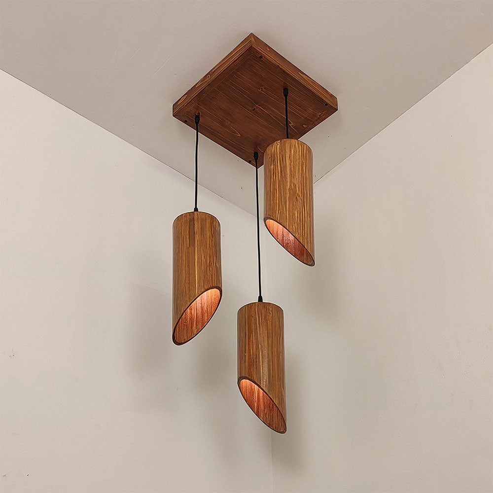 Hanging Light, Hanging Light with  Brown Color, Hanging Light in Wood, Hanging Light for Living & Dining Area, Hanging Light - VT14047