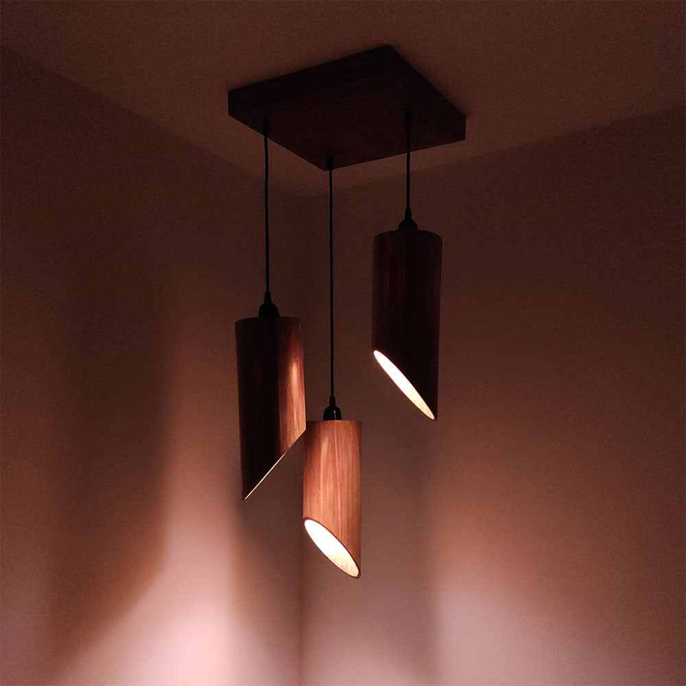 Hanging Light, Hanging Light with  Brown Color, Hanging Light in Wood, Hanging Light for Living & Dining Area, Hanging Light - VT14047