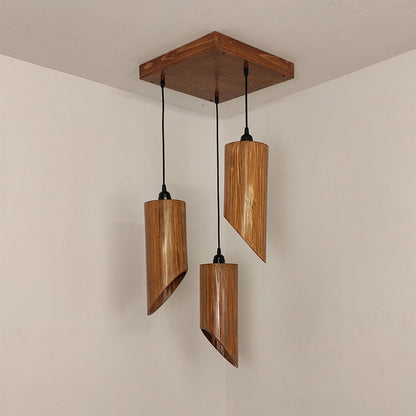 Hanging Light, Hanging Light with  Brown Color, Hanging Light in Wood, Hanging Light for Living & Dining Area, Hanging Light - VT14047