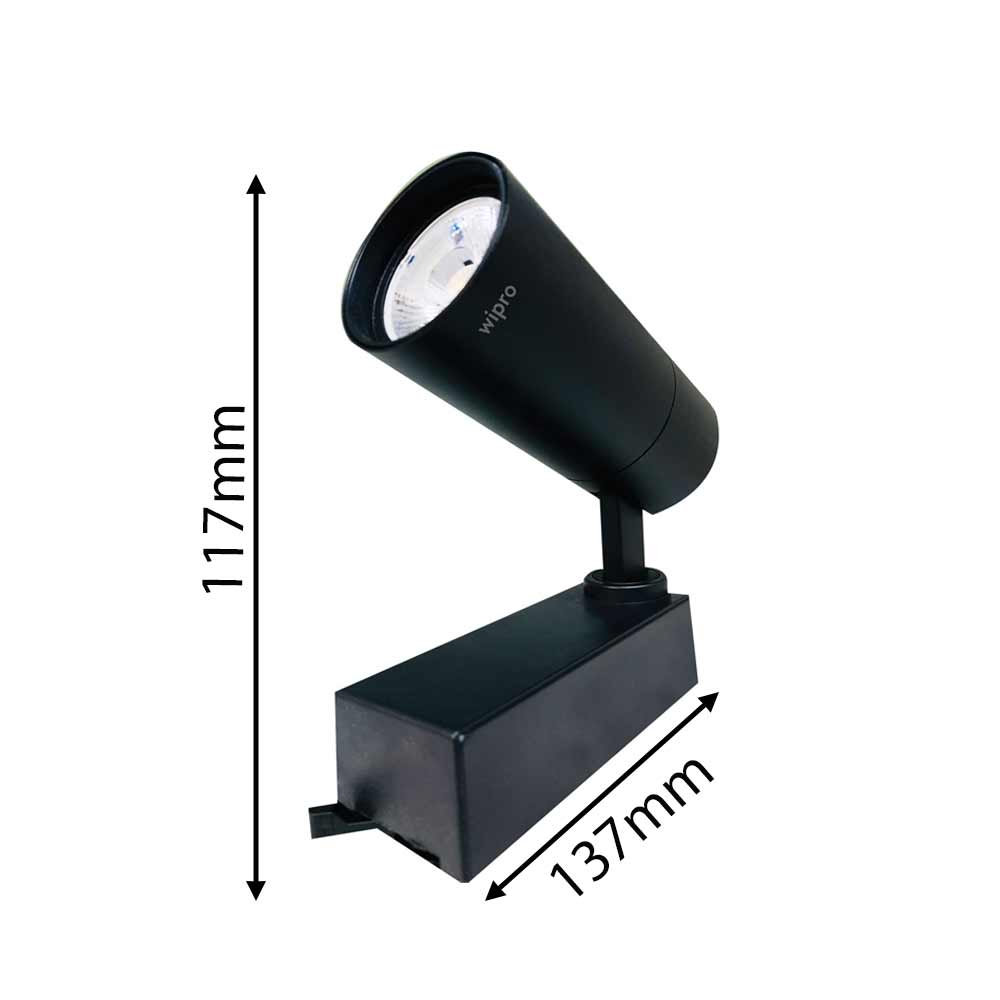 10Watt, LD48-101-036-40-WH,Wipro's sleek track light is slim in design, ideal for multiple applications, enhances overall interior. It is suitable for modular ceiling system,  LED Light - VT14115