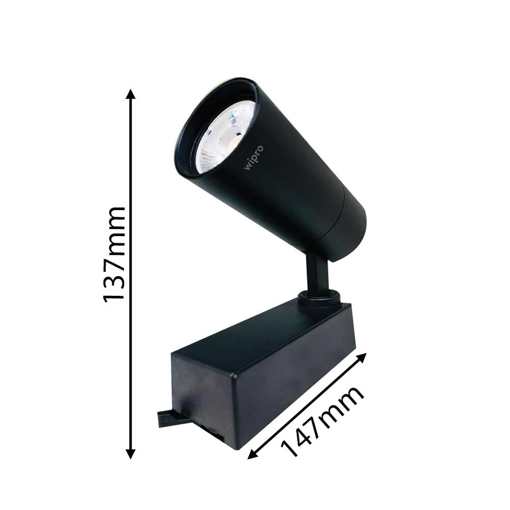 15Watt, LD48-171-036-40-WH, Wipro's sleek track light is slim in design, ideal for multiple applications, enhances overall interior. It is suitable for modular ceiling system, LED Light - VT14116