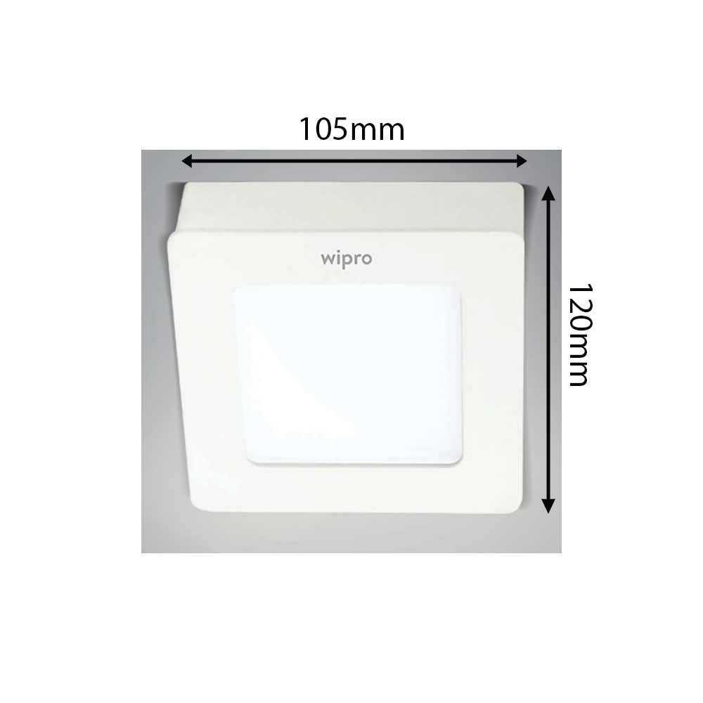 6Watt, LD80-350-XXX-65-SM, Wipro's iris slim is available in both surface mounted and recess mounted category. It is specially designed, round and square shape, LED Light - VT14119