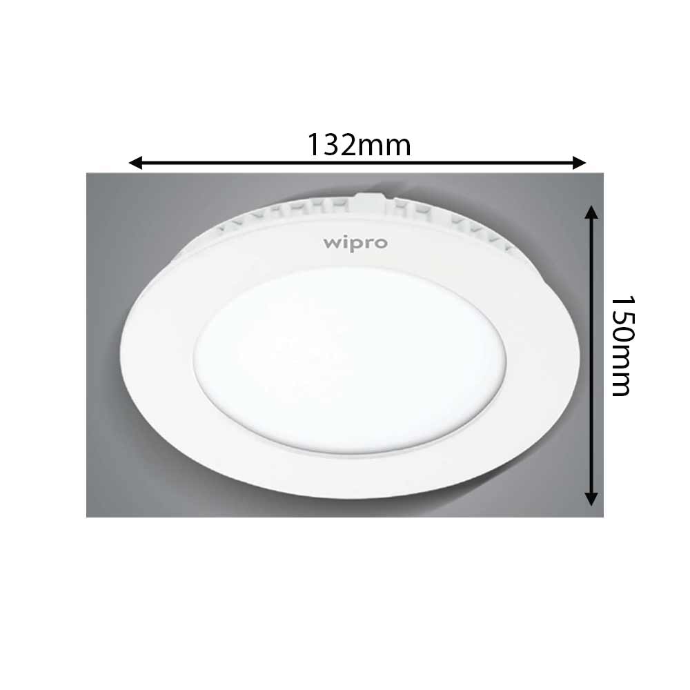 12Watt, LD80-101-XXX-65-XX, Wipro's iris slim is available in both surface mounted and recess mounted category. It is specially designed, round and square shape, LED Light - VT14121