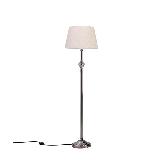 Floor Lamp, (DTF AL5016NTD) Divine Trend, Floor Lamp With Silver & Off-White Color, Floor Lamp In Aluminium, Floor Lamp For Living & Bedroom Area, Floor Lamp - VT14147