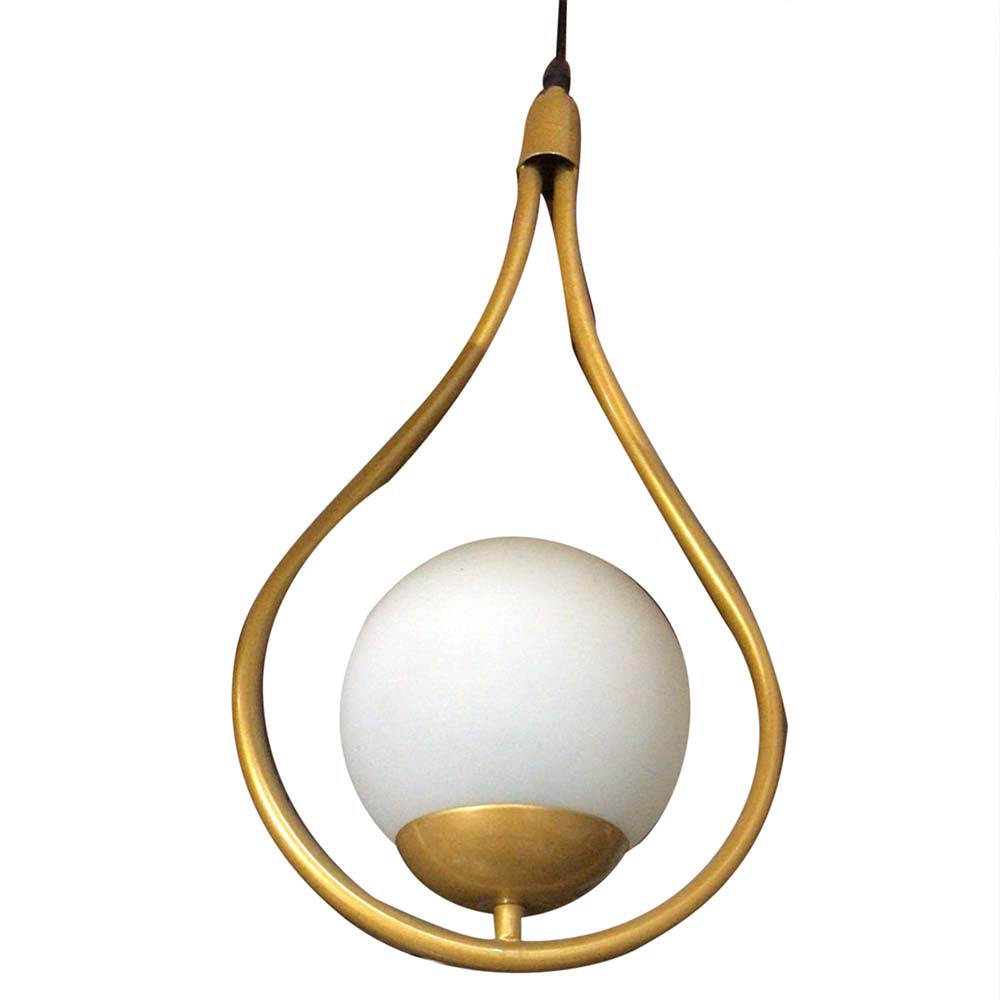 Hanging Light( 0008-01-0722), Hanging Light with Gold & White Color, Hanging Light - VT14161