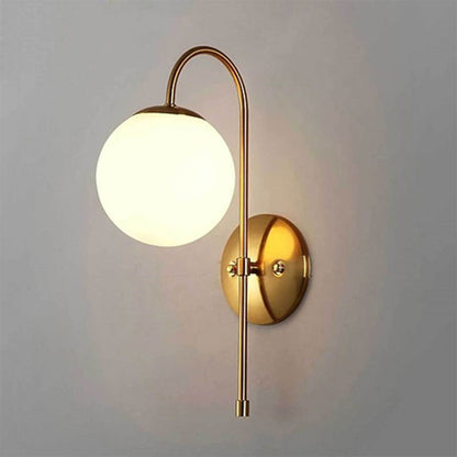 Wall Light, Mild Steel Gold Finish Curved Wall Light(Sizzling Lights), Mordern Light, Bedroom & Living Room Wall Lamp, Wall Light - VT14168