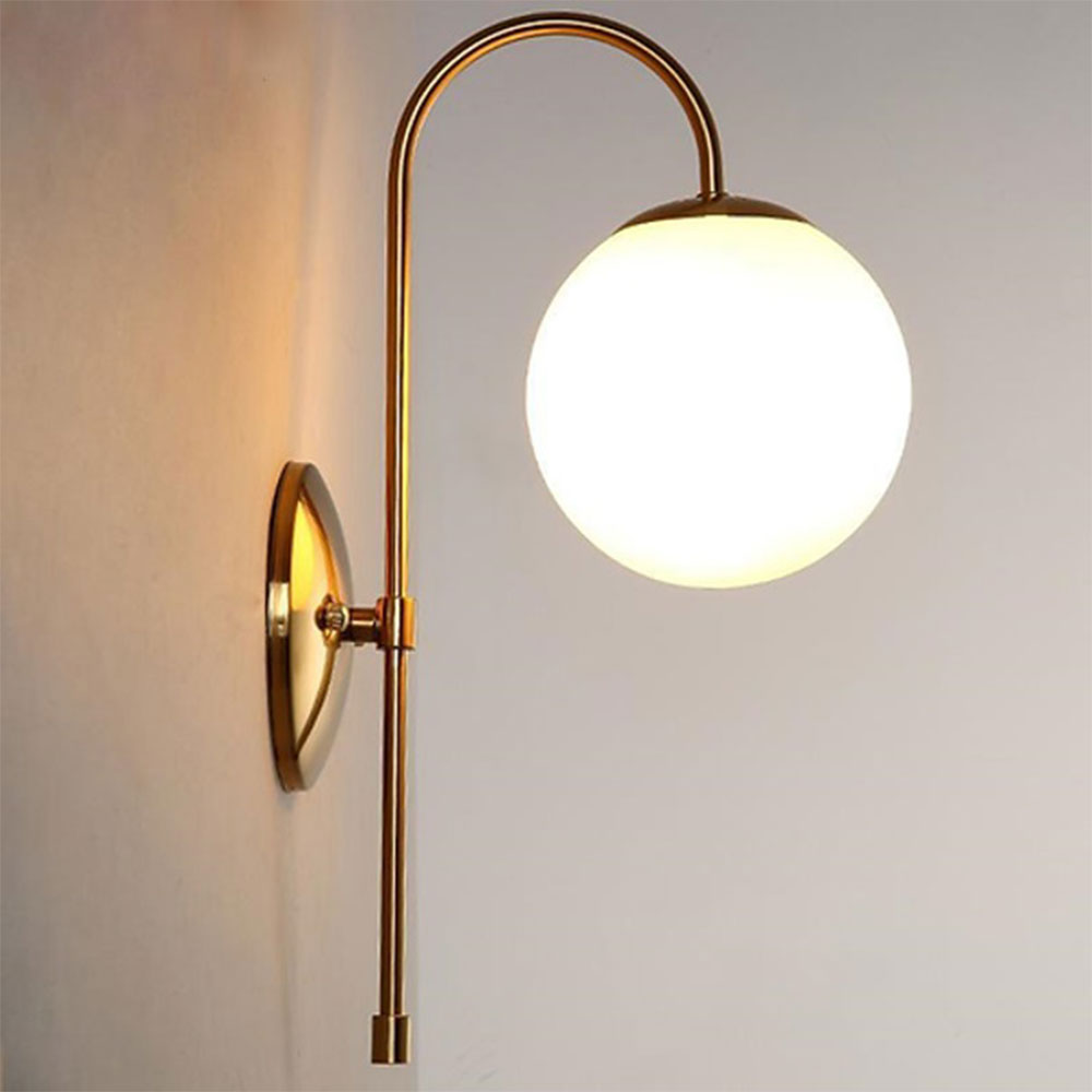 Wall Light, Mild Steel Gold Finish Curved Wall Light(Sizzling Lights), Mordern Light, Bedroom & Living Room Wall Lamp, Wall Light - VT14168