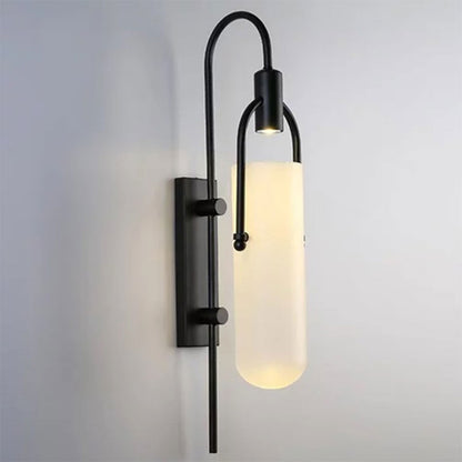 Wall Light, Frosted Glass Black Metal Designer Wall Light(Sizzling Lights), Mordern Light, Bedroom & Living Room Wall Lamp, Wall Light - VT14170