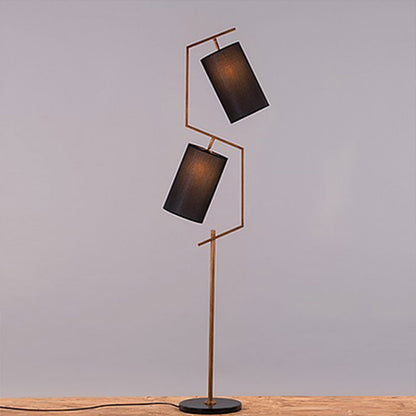 Floor Lamp, Snake Floor Lamp (Sizzling Lights), Standing Light, Black Lampshade with Golden Finish, Floor Lamp - VT14181