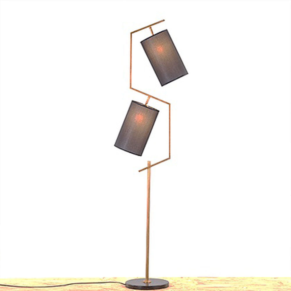 Floor Lamp, Snake Floor Lamp (Sizzling Lights), Standing Light, Black Lampshade with Golden Finish, Floor Lamp - VT14181