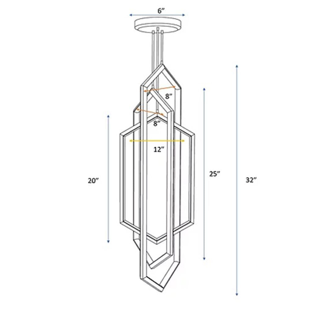 Hanging Light, Hexa Hanging Light (Sizzling Lights), Pendant Light, Hanging Light - VT14192