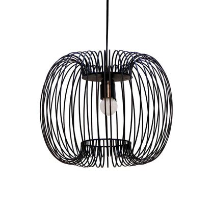 Hanging Light, Zura Bubble Pressed Black Hanging Lamp (Home Blitz), Living Room, Bedroom & Kitchen Hanging Lamp, Hanging Lamp - VT14217