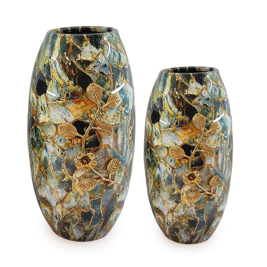 Vase, Vase with Multicolor, Vase for Metal, Vase for  Home Decor, Vase - VT15098