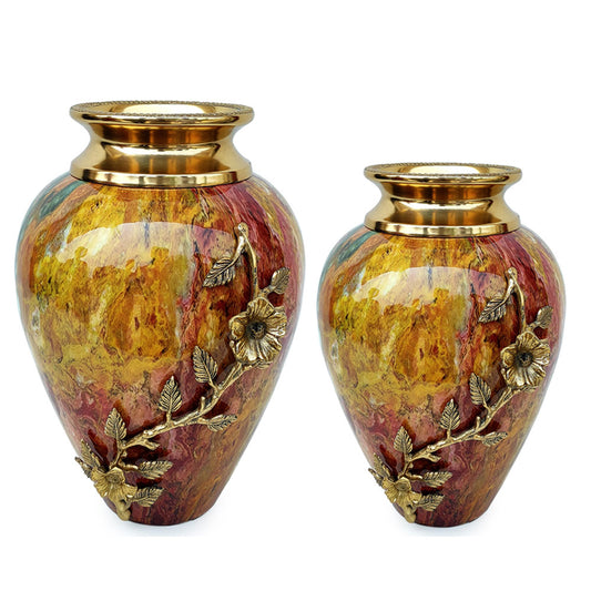 Vase, Vase with Golden & Blue Color, Vase for Metal, Vase for  Home Decor, Vase - VT15120