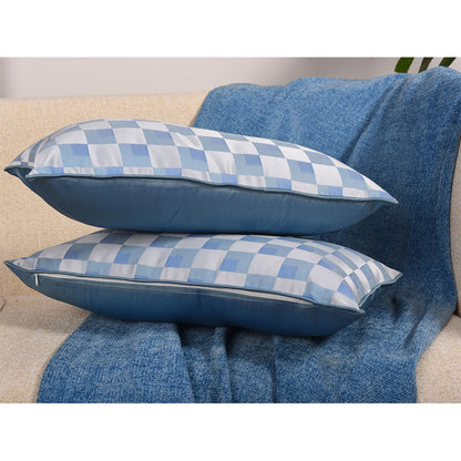 Cushion Cover, Pack of 2 Cushion Cover, Cushion Cover in 18*14in, Cushion Cover for Living room, Cushion Cover with Blue & White Color, Cushion Cover - VT15126