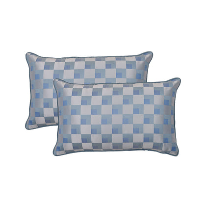 Cushion Cover, Pack of 2 Cushion Cover, Cushion Cover in 18*14in, Cushion Cover for Living room, Cushion Cover with Blue & White Color, Cushion Cover - VT15126