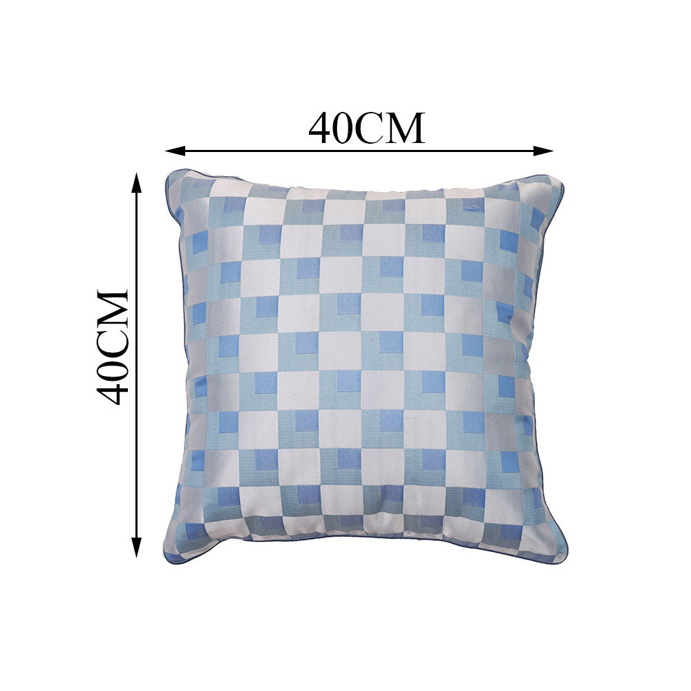 Cushion Cover, 1 Cushion Cover, Cushion Cover in 16*16in, Cushion Cover for Living room, Cushion Cover with Blue & White Color, Cushion Cover - VT15127