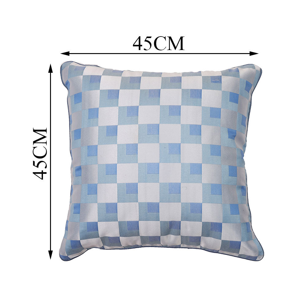 Cushion Cover, 1 Cushion Cover, Cushion Cover in 18*18in, Cushion Cover for Living room, Cushion Cover with Blue & White Color, Cushion Cover - VT15128