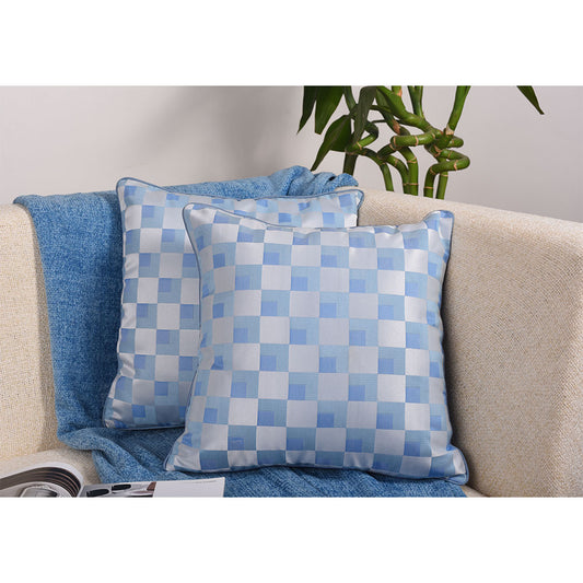 Cushion Cover, Pack of 2 Cushion Cover, Cushion Cover in 16*16in, Cushion Cover for Living room, Cushion Cover with Blue & White Color, Cushion Cover - VT15129