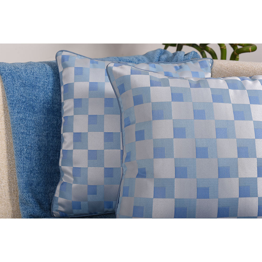 Cushion Cover, Pack of 2 Cushion Cover, Cushion Cover in 16*16in, Cushion Cover for Living room, Cushion Cover with Blue & White Color, Cushion Cover - VT15129