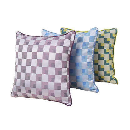 Cushion Cover, Pack of 3 Cushion Cover, Cushion Cover in 16*16in, Cushion Cover for Living room, Cushion Cover with Blue, Green, Pink & White Color, Cushion Cover - VT15131