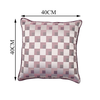 Cushion Cover, 1 Cushion Cover, Cushion Cover in 16*16in, Cushion Cover for Living room, Cushion Cover with Pink & White Color, Cushion Cover - VT15139