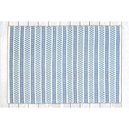 Rugs, Rugs with Blue & White Color, Rugs for Home, Rugs - VT15153