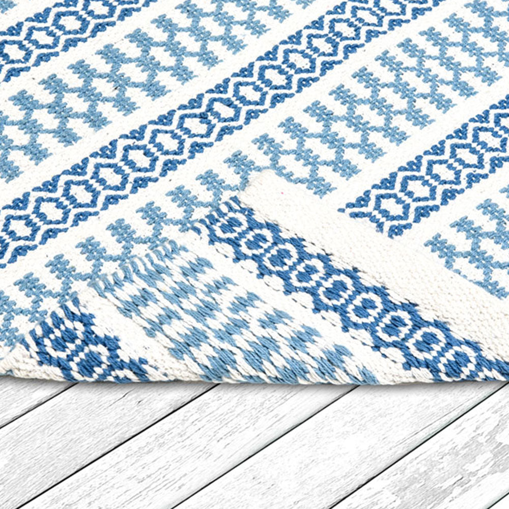 Rugs, Rugs with Blue & White Color, Rugs for Home, Rugs - VT15153