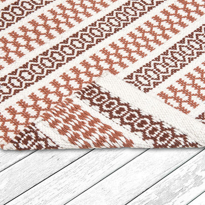 Rugs, Rugs with Brown & White Color, Rugs for Home, Rugs - VT15155