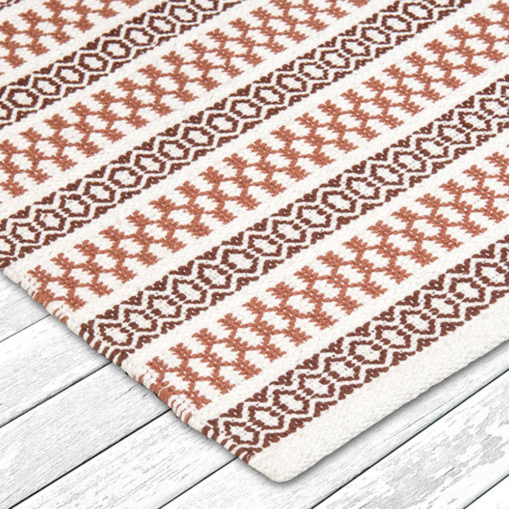 Rugs, Rugs with Brown & White Color, Rugs for Home, Rugs - VT15155