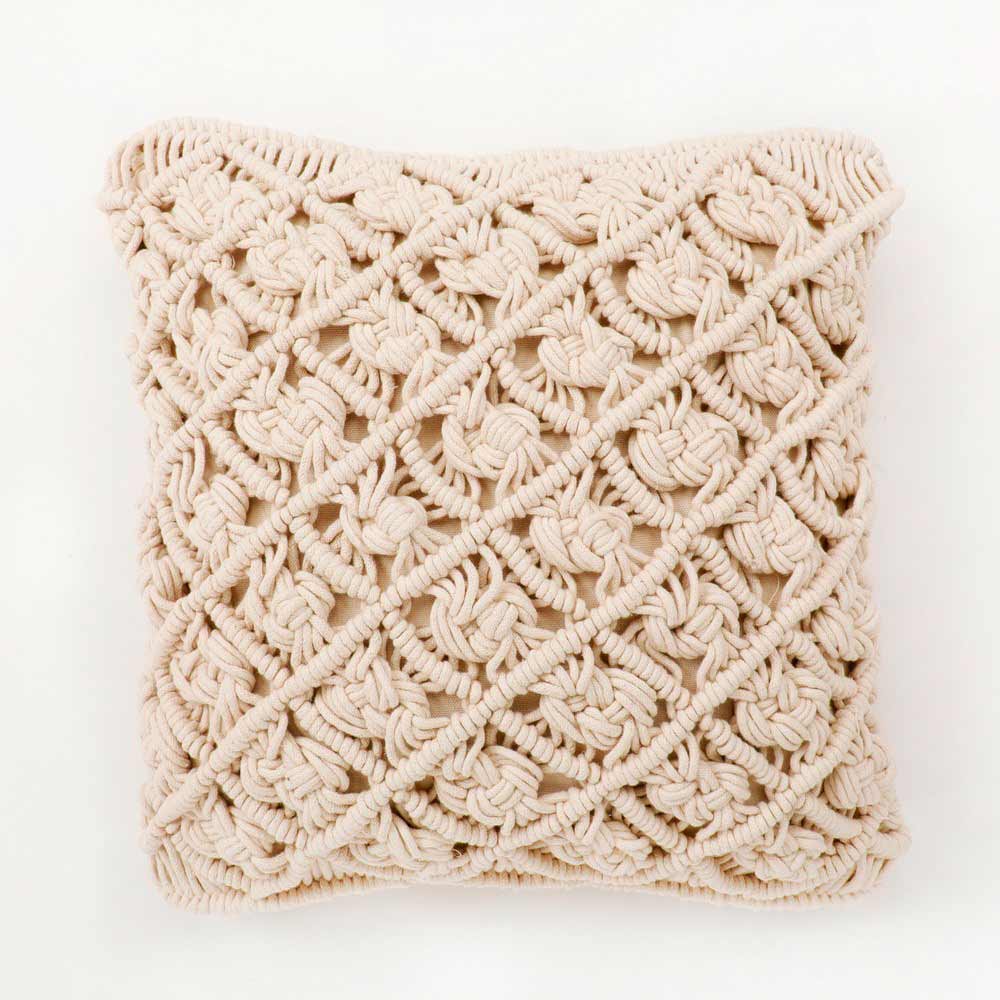 Cushion Cover, (i501_1_16_1),  Cushion With Off-White  Color, Cushion For Living & Bedroom Area, Cushion - VT15181