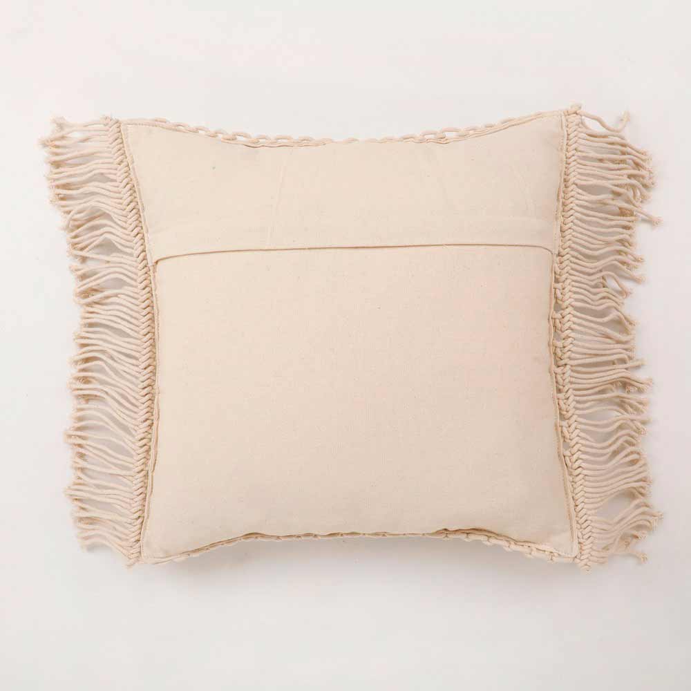 Cushion Cover, (i500_1_16_1), Cushion With Off-White  Color, Cushion For Living & Bedroom Area, Cushion - VT15182