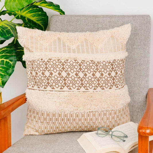 Cushion Cover, (i484_3_20_1), Cushion With Golden Color, Cushion For Living & Bedroom Area, Cushion - VT15187