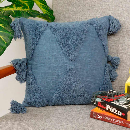 Cushion Cover, (i480_1_1), Cushion With Blue Color, Cushion For Living & Bedroom Area, Cushion - VT15188