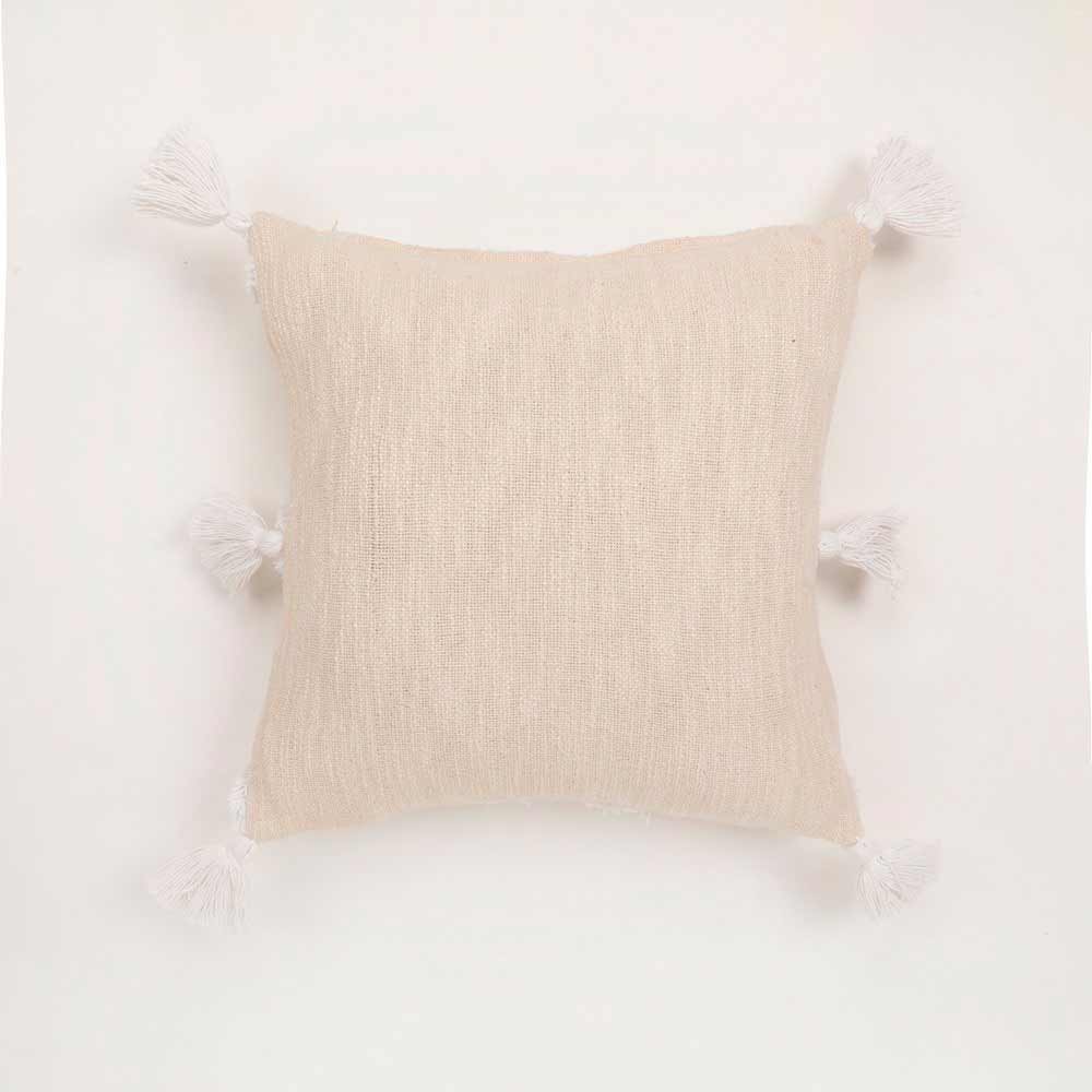 Cushion Cover, (i479_1_16_1), Cushion With OFF-White & White Color, Cushion For Living & Bedroom Area, Cushion - VT15190