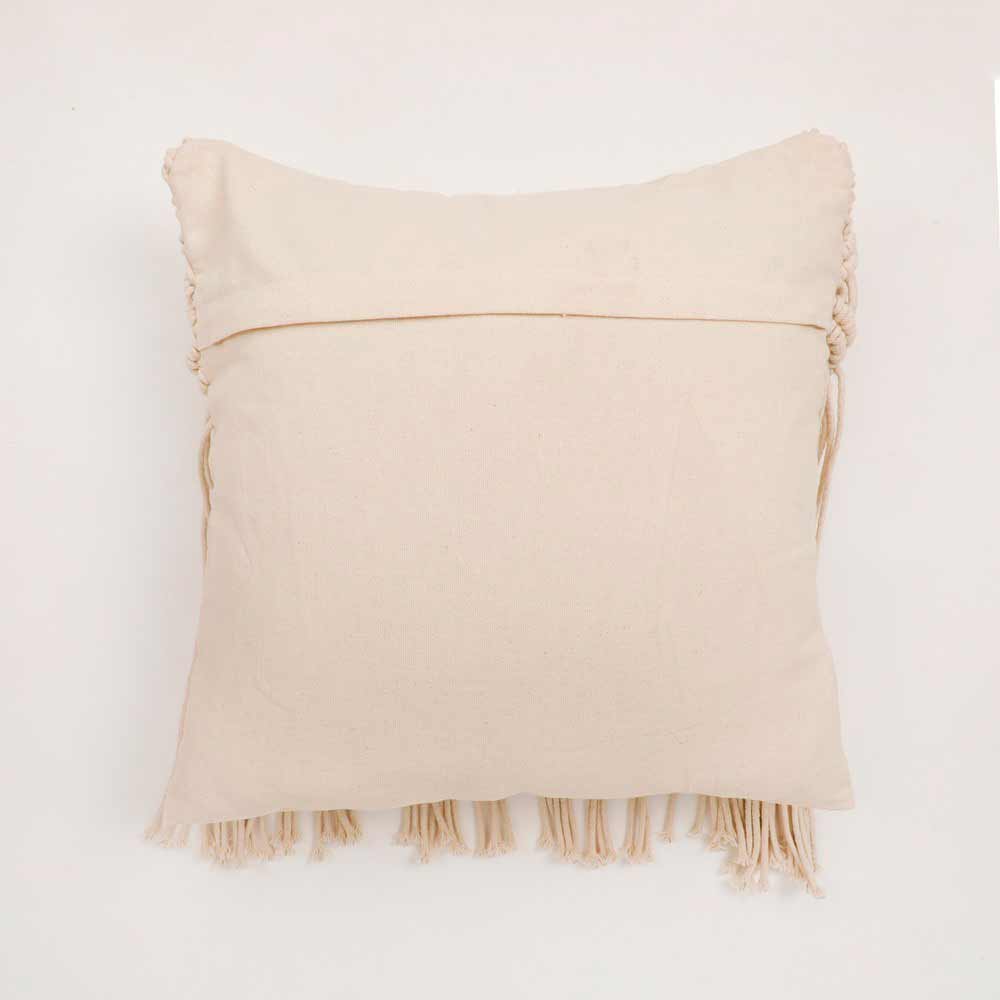 Cushion Cover, (i477_1_16_1), Cushion With OFF-White Color, Cushion For Living & Bedroom Area, Cushion - VT15193