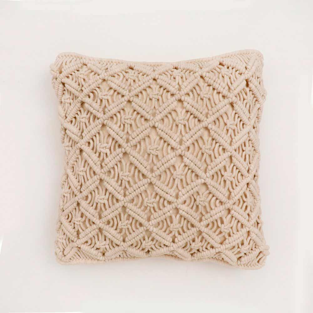 Cushion Cover, (i475_1_16_1), Cushion With OFF-White Color, Cushion For Living & Bedroom Area, Cushion - VT15195