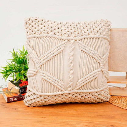 Cushion Cover, (i472_1_16_1), Cushion With OFF-White Color, Cushion For Living & Bedroom Area, Cushion - VT15198