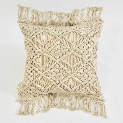 Cushion Cover, (i462_1_16_1), Cushion With OFF-White Color, Cushion For Living & Bedroom Area, Cushion - VT15205